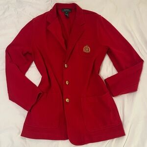 VINTAGE || Equestrian Style Cardigan Blazer by LAUREN RALPH LAUREN
